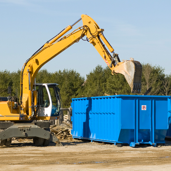 is there a minimum or maximum amount of waste i can put in a residential dumpster in Gotha